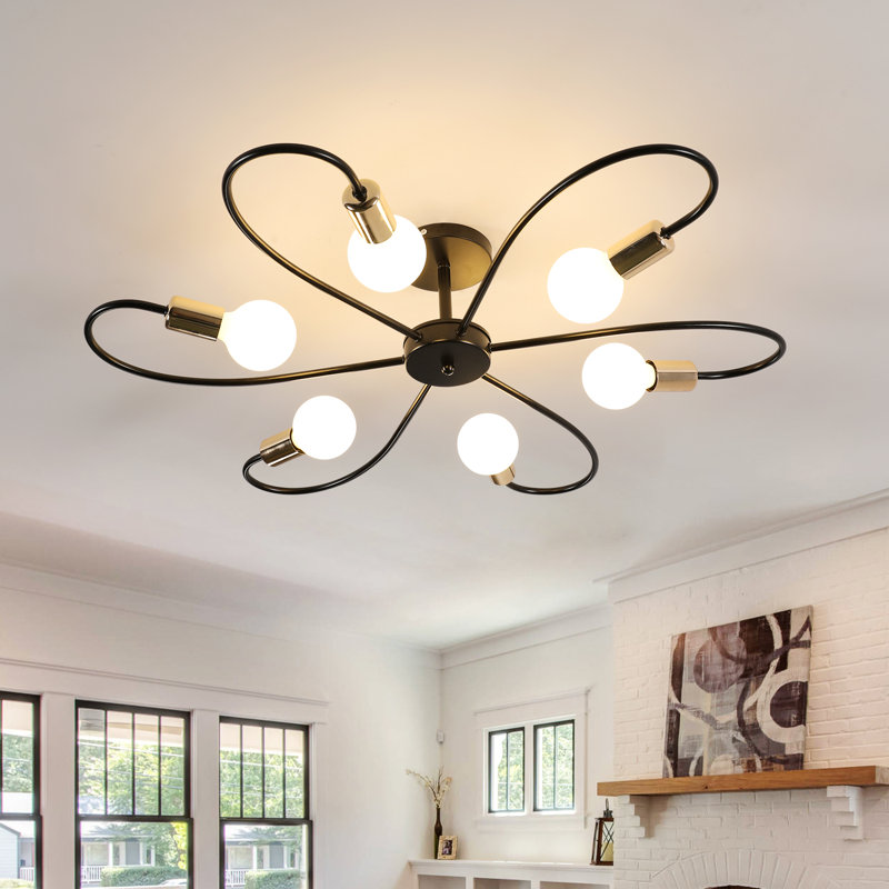 Canelo 6-Light Semi Flush Mount Ceiling Light