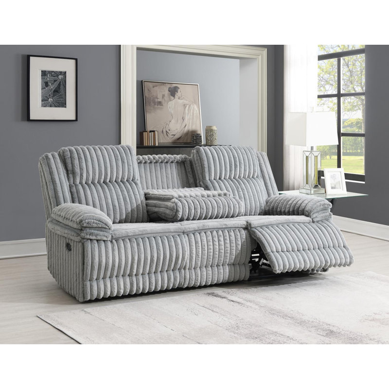 Moneta Upholstered Home Theater Seating with Cup Holder