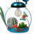 16"H Solar Metal Flamingo with Enclosed LED Lights