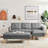 Fabric Right Facing Sectional Sofa Bed-1888762799