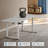 Lemarion Adjustable L-Shaped Metal Base Standing Desk with Power Outlet-440811265-440811267