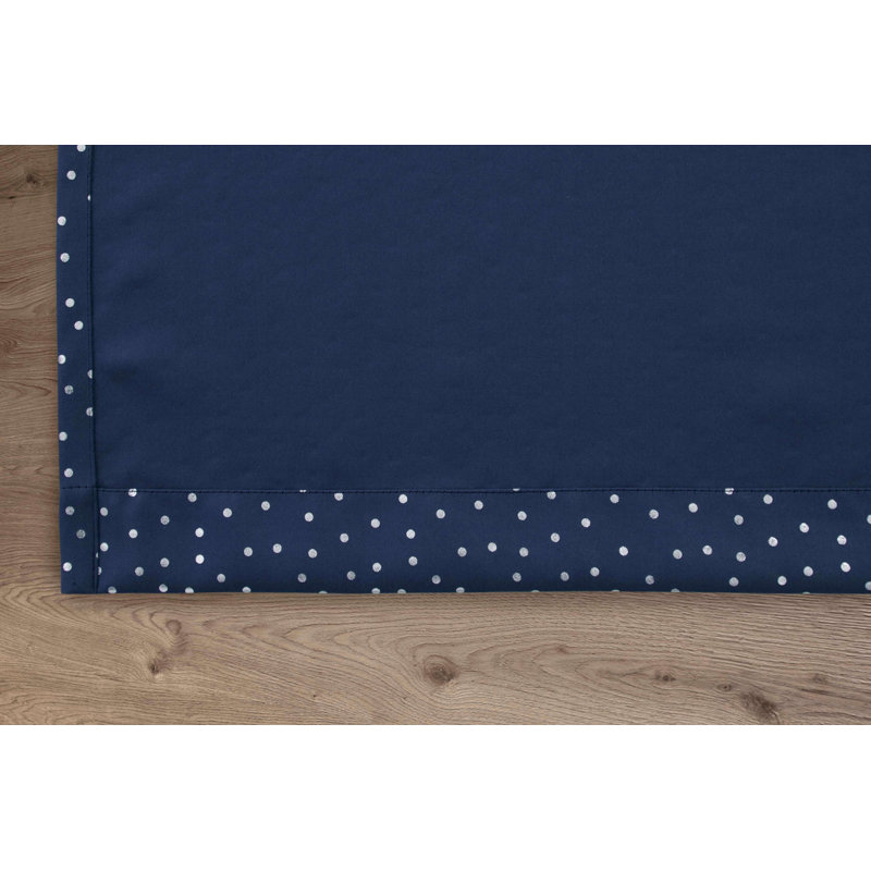 Alexiss Blackout Curtain Pair, Navy Blue, 165 W x 183 D cm