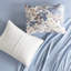 Édredon bleu très grand - floral, 1 drap plat, ensemble d'édredon à motif floral, draps, bourre