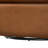 Kristo Brown Top Grain Leather Barrel Style Swivel Accent Chair