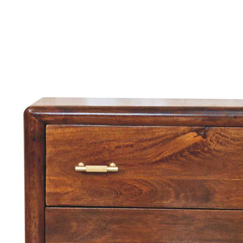 75cm W Solid Wood Bedside Table