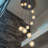 Earlyn 14 - Light Glode Cluster Staircase Black Pendant Light(Bulbs Included)-1555420174-1569488458