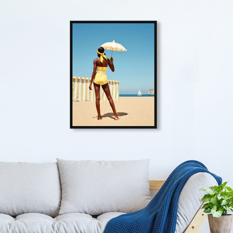 Cabana Muse III Print by Oliver Gal, 31"H x 37"W, White Floater Frame