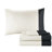 Queen Size, 9 Pcs, Teal/Black, Plaid, Microfiber, Comforter And Sheet Package, Coordinating Solid , Machine Washable Sheets,-120252365