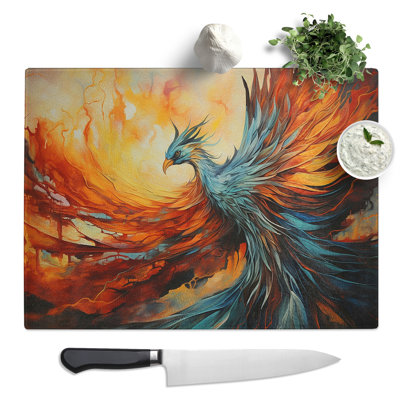 Phoenix Hard Edge  Glass Chopping Board