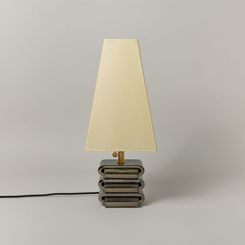 Gio Table Lamp, Faint Green, Obsidian