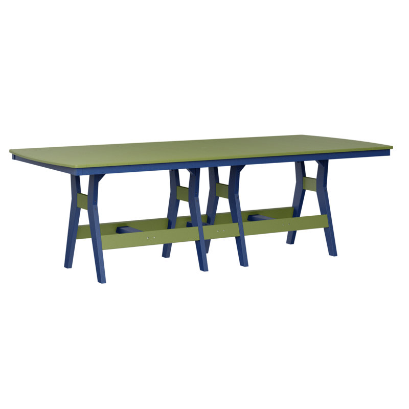 Harbor Outdoor Bar Table, Kiwi Green, Pacific Blue