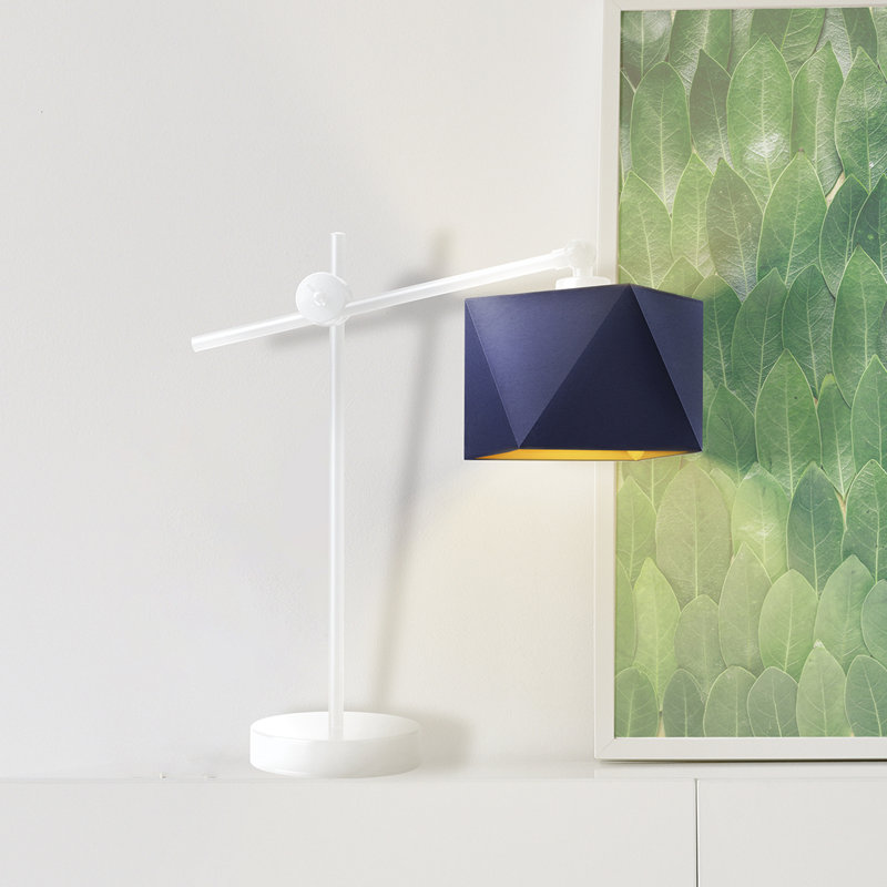 Hentschel Adjustable Metal Desk Lamp, Silver, SILVER, Grey
