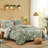 Comforter Set, Comforter Set with Pattern, Soft Seersucker Design All Season Microfiber Bedding Set-112472745-111598566