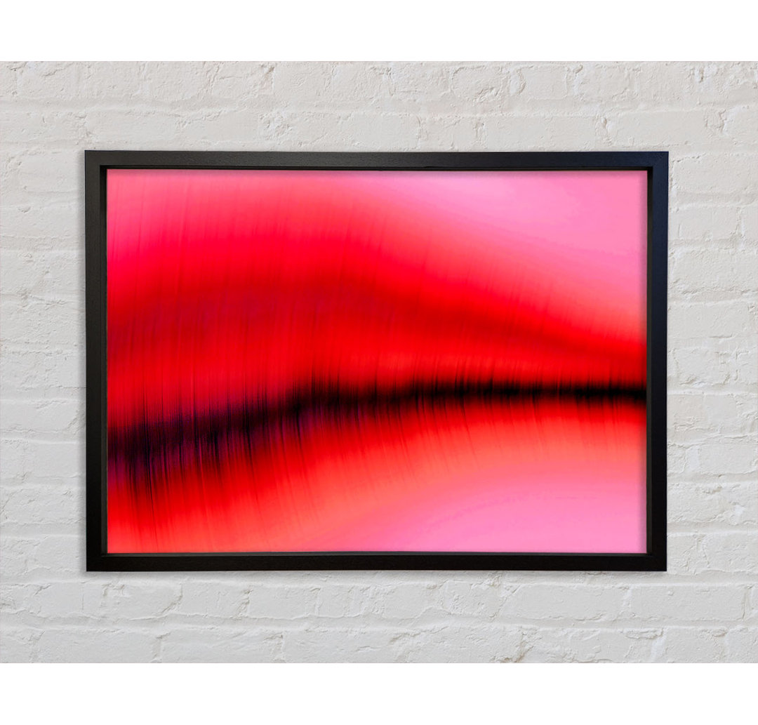 Pink Sound Wave - Einzelner Bilderrahmen Kunstdrucke auf Leinwand