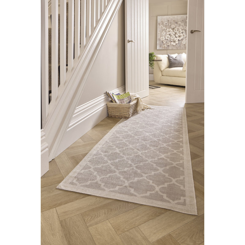 Gundolf Geometric Chenille Area Rug, Runner 67 x 200cm