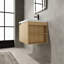 Meuble-lavabo de 61 cm pour grandes salles de bain - Construction moderne en contreplaqué de chêne et grande capacité de rangement. Étagère spacieuse avec plusieurs options.