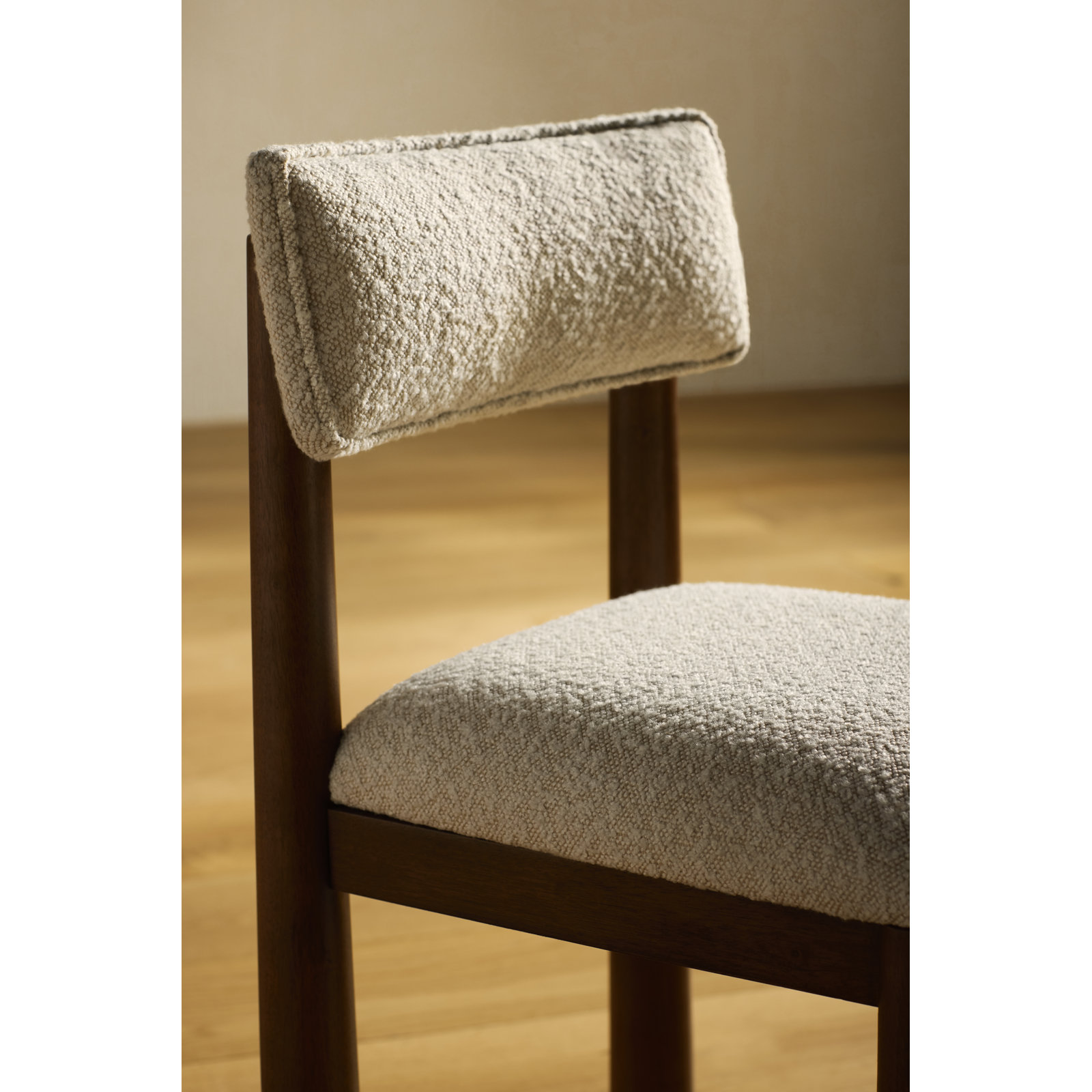 Micha Wood Dining Chair (Set Of 2), Oak Frame/Clay Upholstery