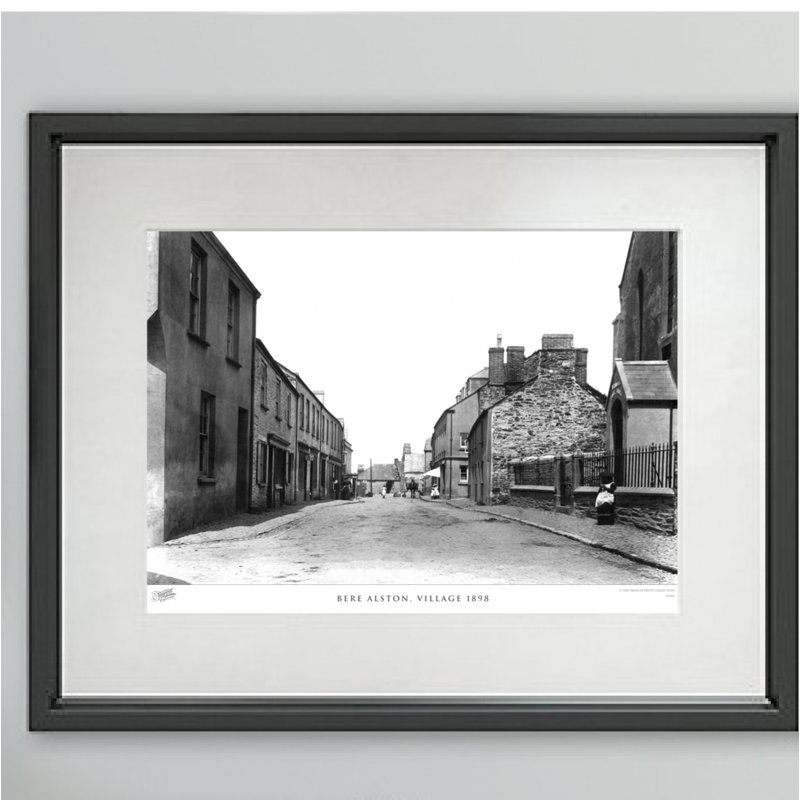 Bere Alston, Village 1898 - Single Picture Frame Print, 45cm H x 60cm W x 2.3cm D