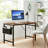 47.2” Computer Desk With Storage, Side Hooks & Adjustable Feet For Home Office-1144443926-1144443927-1144443932