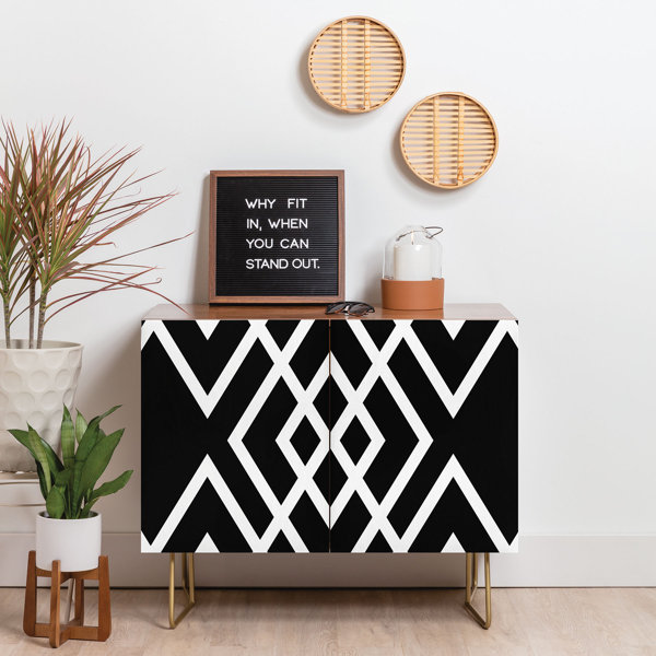 East Urban Home Solid Wood Accent Cabinet & Reviews | Wayfair