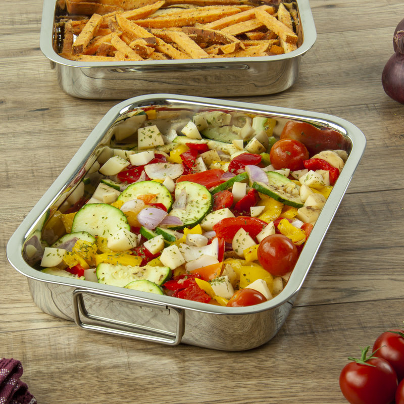 SQ Professional Lustro Stainless Steel Roasting Pan