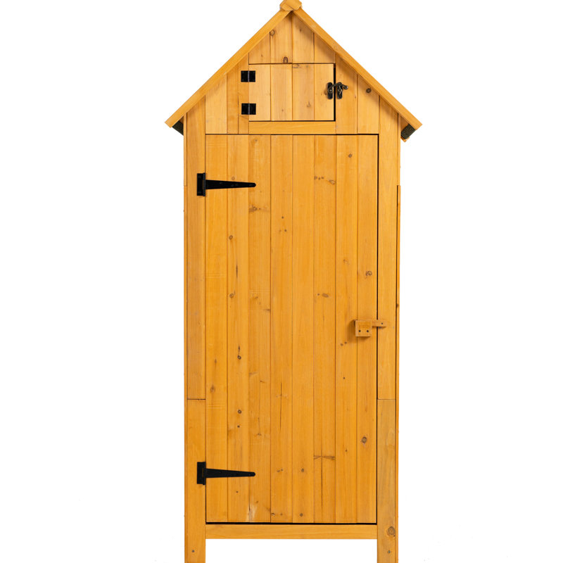 Armoire d'extérieur en bois massif à long terme avec crochets supplémentaires
