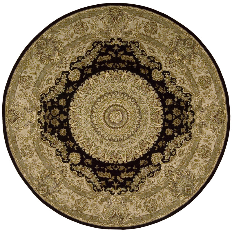 Boothwyn Wool Oriental Indoor Rug, Round 6'