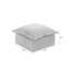 31.8cm Wide Square Solid Colour Ottoman-1964077019
