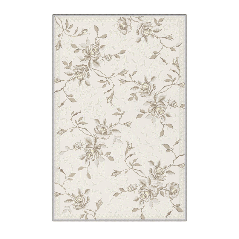 Tapis à impression numérique 3D de qualité supérieure, 4 x 5,9 pi, 1% polyester, hauteur des poils: 0,3 po, 65 g / m² | Antibactérien, antidérapant sous la surface | Lavable à la machine, idéal pour le salon, la chambre à coucher et les espaces pour enfants