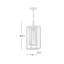 Luminaire suspendu d'extérieur Condor Tristan