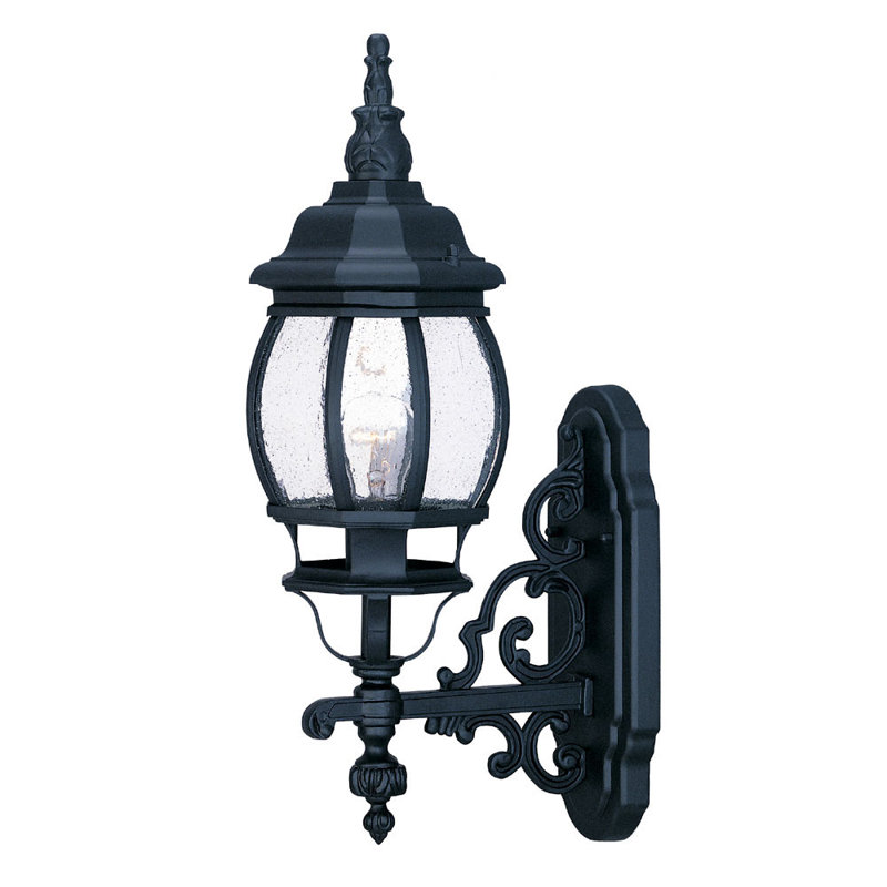 Zuckerman Wall Light, Matte Black, Clear Beveled