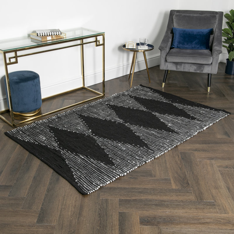 Bornstein Striped Hand Woven Area Rug, Rectangle 160 x 230cm