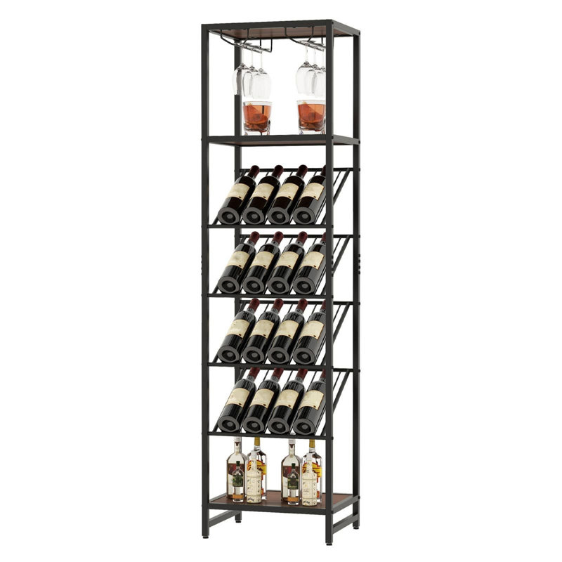 16 Bottle Open Shelving Wine Bottle Rack