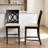 Wren Gray/Espresso Finish Wood Counter Stool Set, 42.2'' H X 17.74'' W X 21.1'' D