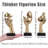 3 Pcs Thinker Small Statue Set