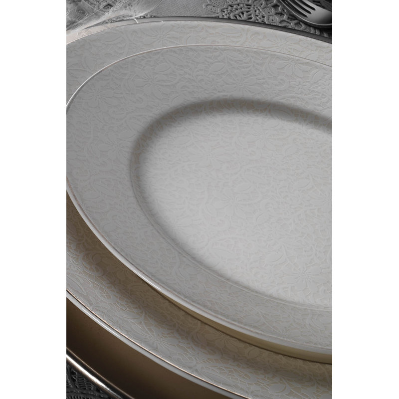 Porcelain China Dinnerware Set 62 Piece - Service for 12