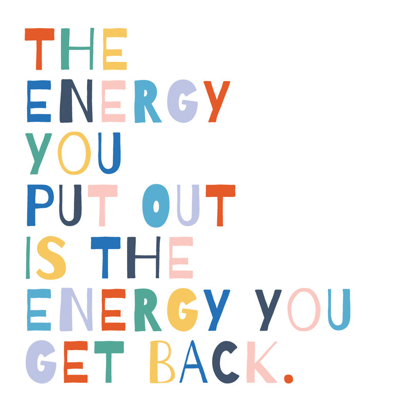 Rainbow Words II by Moira Hershey - Wrapped Canvas Print, 30cm H x 30cm W x 3.8cm D