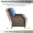 Wendye 2 Seat Stylish Patio Loveseat Glider Sofa With Water-Resistant Olefin Cushions-847534832-847534839