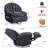 Wide Modern Style Accent Swivel And Rocker Recliner Chair-670688173