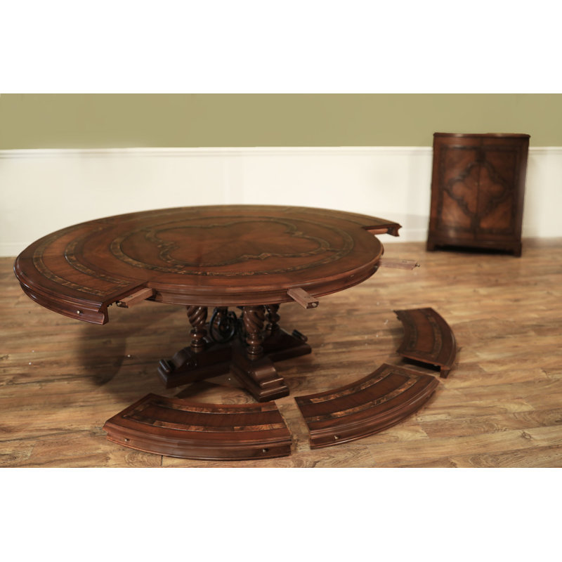 Round Solid Wood Dining Table