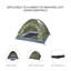 Tente d’extérieur pour camping 4 personnes imperméable