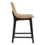 Tabouret de comptoir en similicuir avec pieds en bois massif-119721195-119721196