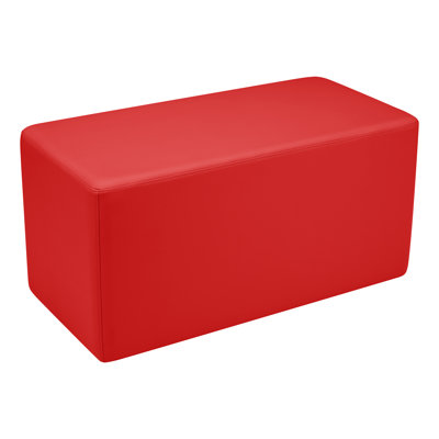 Learniture Structured Rectangle  Stool -Flexible Modular Collaborative Soft Seating For Office, Home, Lounge And School Classrooms With Durable Frame 1011N