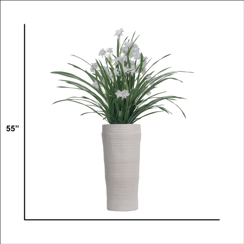 Herbe artificielle en pot 55 po