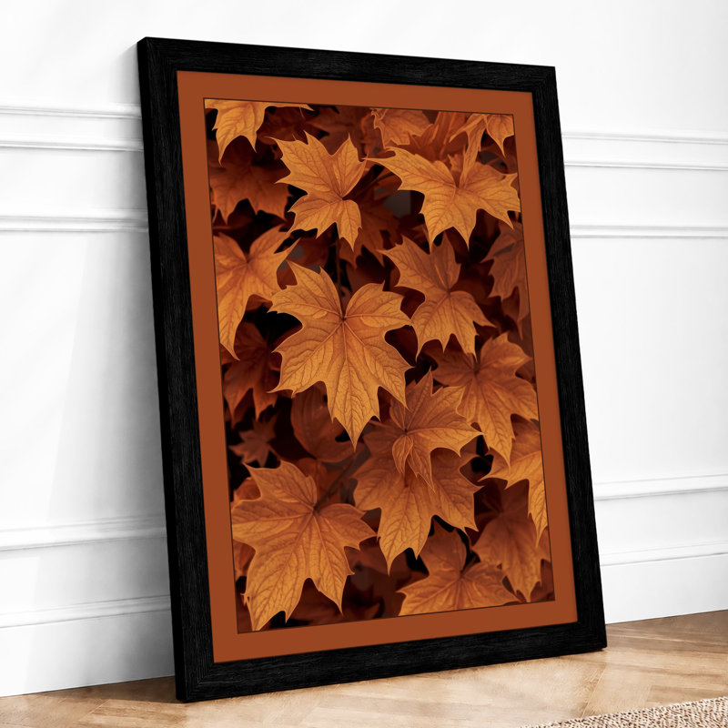 Autumn Maple Canopy Botanical - Framed Print, A1 - 84.1 x 59.4 cm, Black