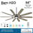 84'' Barn H2O 10 - Blade Indoor/Outdoor LED Smart Standard Ceiling Fan with Remote Control and Light Kit Included-62875614