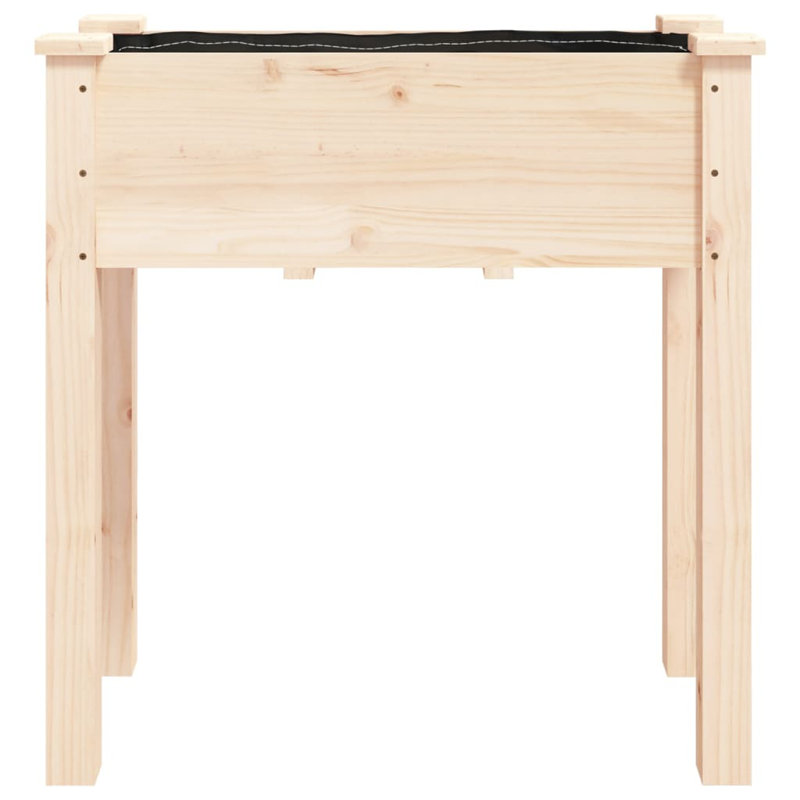 Ludington Wood Planter Box, Natural, 71cm H x 76cm W x 37cm D