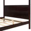 Canopy Platform Bed For Queen Size, With Headboard, , Slat Support, Modern Look, Privacy, Under - Storage Featuring Design, Rails,