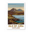 Isle of Jura, Scotland - Romantic Hebridean Escape Travel Poster. Giclee Print on Wrapped Canvas. Wall Art, Home Decor - Natural Landmarks, Scotland 1 Piece Wrapped Canvas Wall Art-246790329