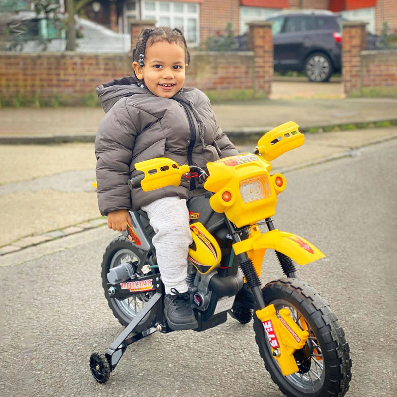Conley Kids Electric Motorbike 6V Battery Powered Ages 3-6 Years, Yellow